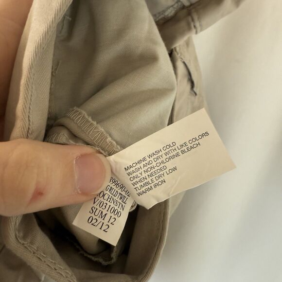 New Gap Aubrey Shorts Women's 4 Khaki Slit Pocket 5" Inseam 100% Cotton - Picture 5 of 7